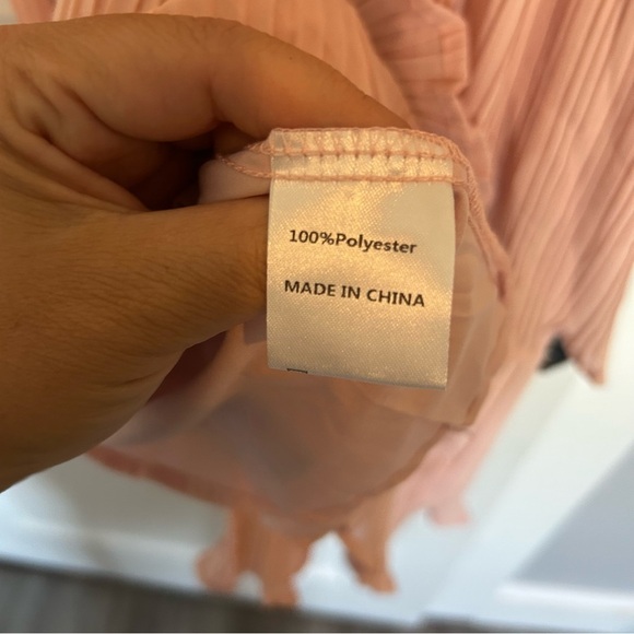 Zesica brand Elegant Pink Tiered Dress NWT size L - Picture 6 of 7